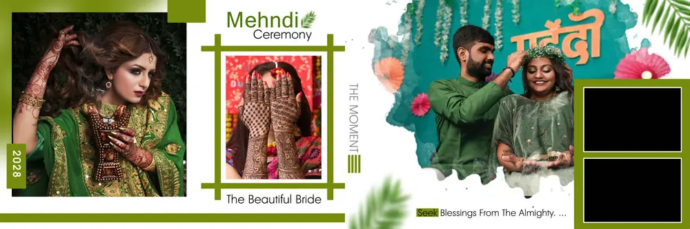 Mehndi Photo Album Design PSD