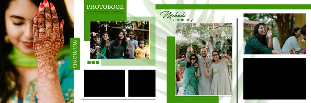 Mehndi Photo Album Design PSD