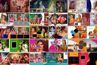 20 Creative Wedding Album Design 12x36 PSD Templates