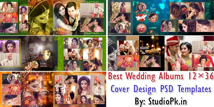 05 Best Wedding Albums 12x36 Cover Design PSD Templates