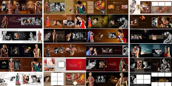 Free Download 25 Wedding Album DM 12x36 PSD Templates