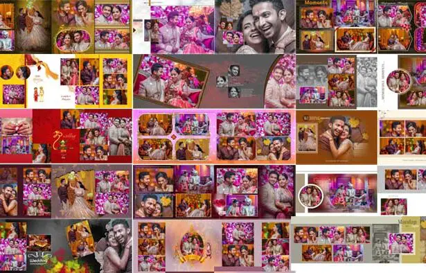 17 Indian Wedding Album Design 12x36 PSD Free Download