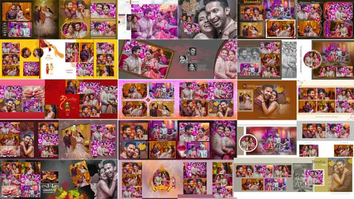 17 Indian Wedding Album Design 12x36 PSD Free Download