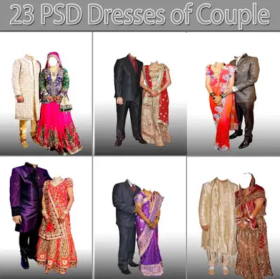 23 PSD Dresses of Couple Free Download