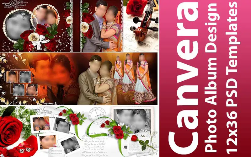 Canvera Photo Album Design 12x36 PSD Templates