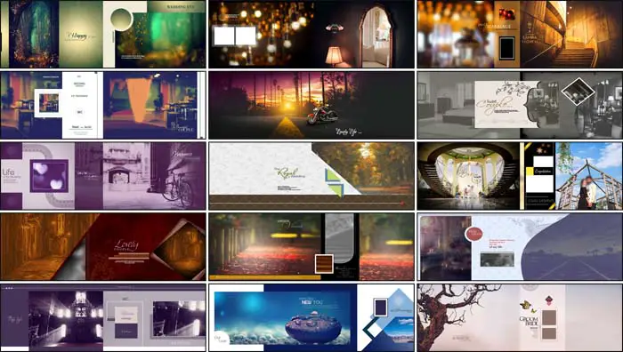 Wedding Album Photoshop Background 12x36 PSD