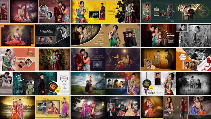 Top 30 Best Wedding Album Design PSD 12X36 Free Download