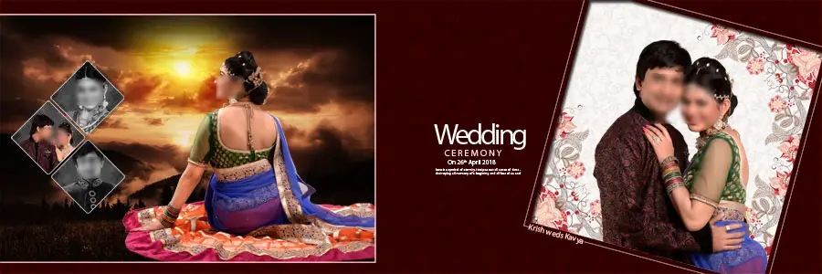 Wedding Album Design 12x36 PSD