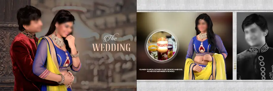 Wedding Album Design 12x36 PSD