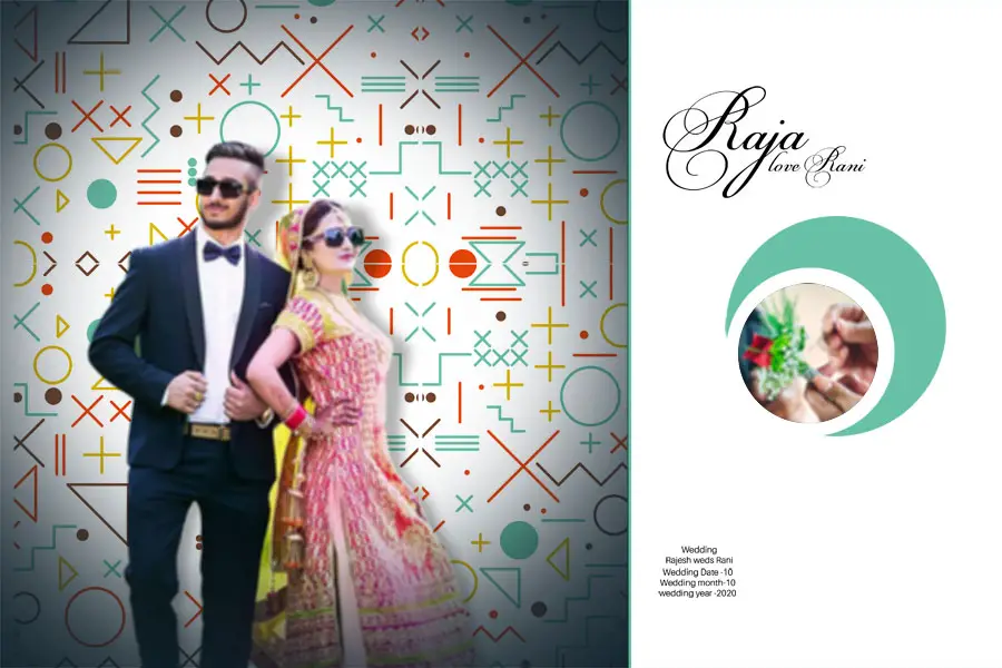 Indian Wedding Album Cover Design