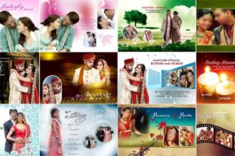 Indian Wedding Album 12x18 PSD Cover Design
