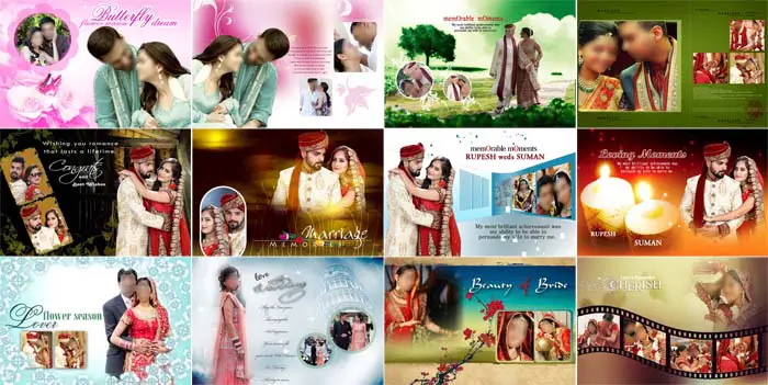 Indian Wedding Album Cover Design