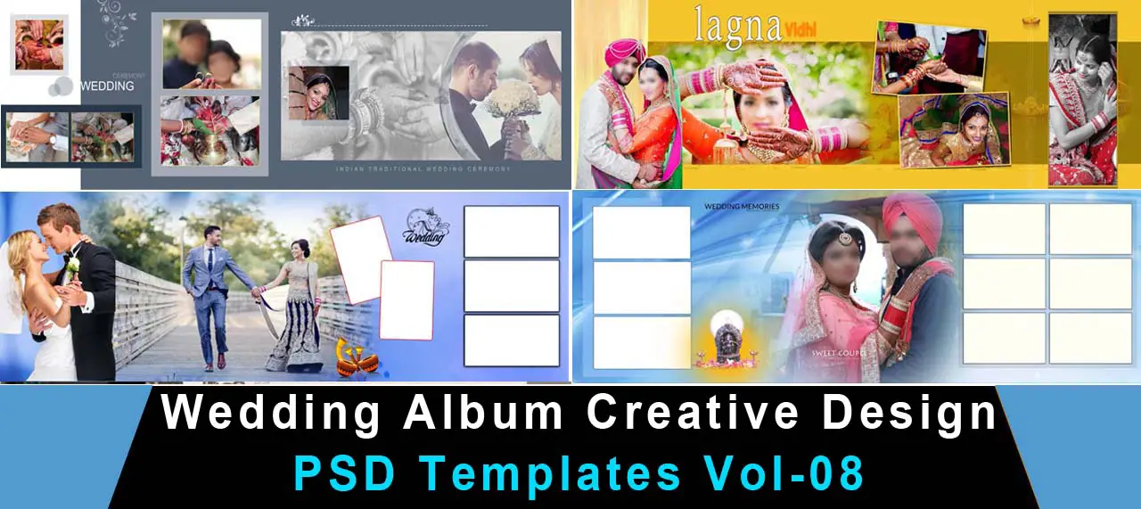 Download Wedding Album Creative Design Psd Templates Vol 08 Studiopk PSD Mockup Templates
