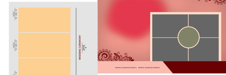 Contemporary wedding album layout PSD 10x30 printable 300 DPI preview 16