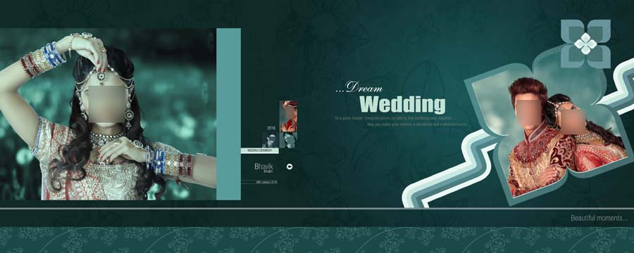 Indian Wedding & Engagement Album DM Sheets
