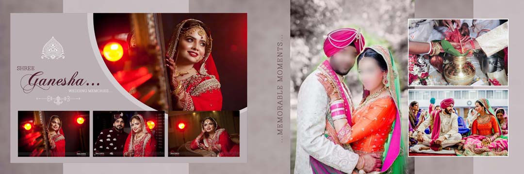 100+ Ready Made Wedding Album Creative Design PSD Sheets
