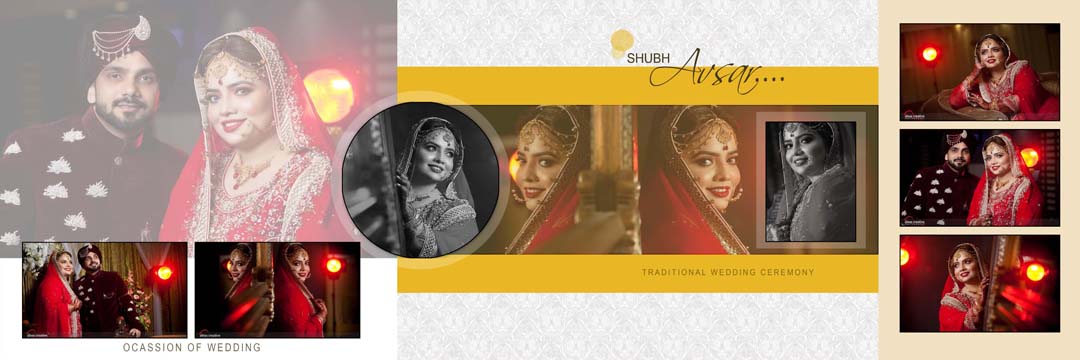 100+ Ready Made Wedding Album Creative Design PSD Sheets
