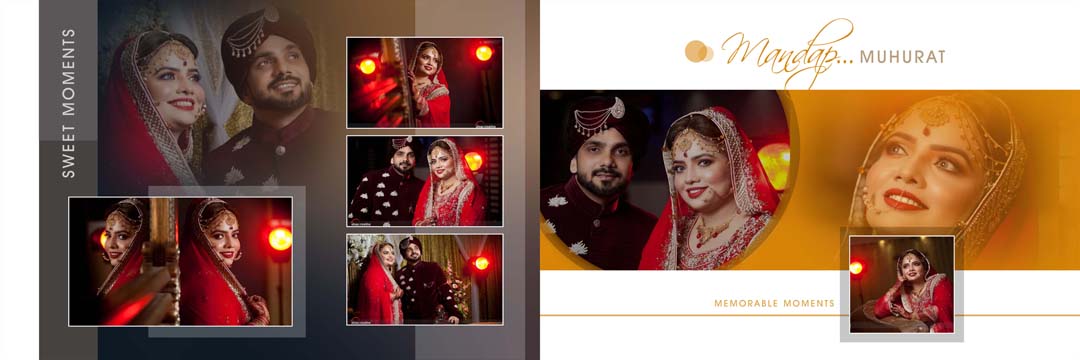 100+ Ready Made Wedding Album Creative Design PSD Sheets