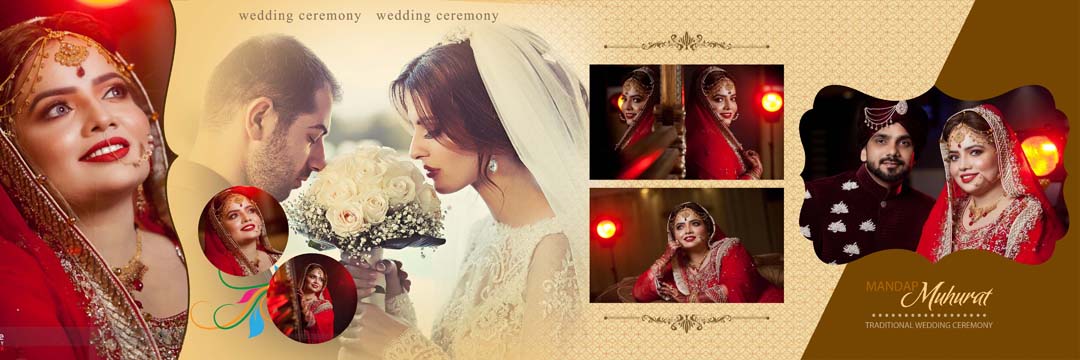 100+ Ready Made Wedding Album Creative Design PSD Sheets