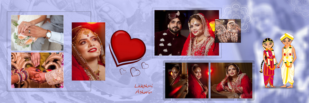 100+ Ready Made Wedding Album Creative Design PSD Sheets