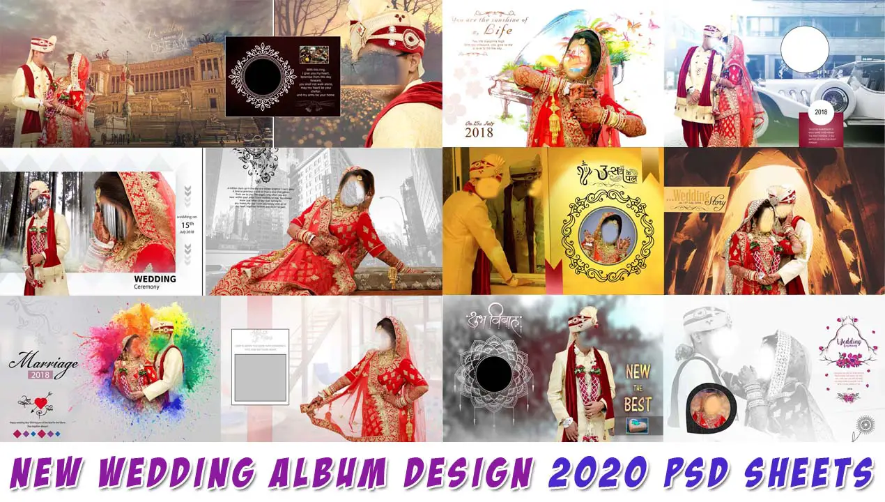 New Wedding Album Design 2020 PSD Sheets