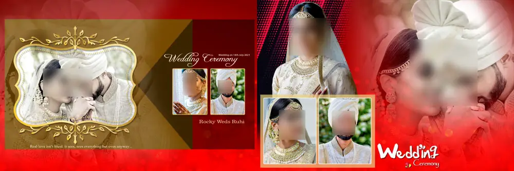 Wedding Album Design 12x36 PSD