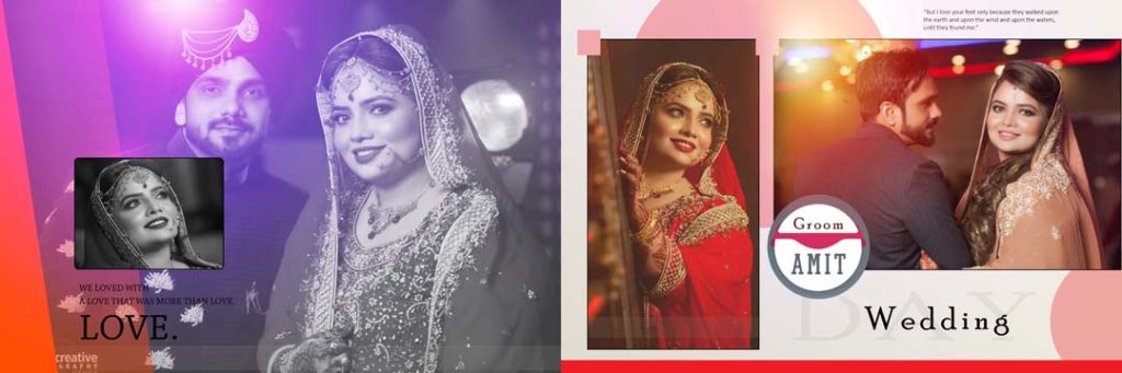 Modern 2020 Wedding Album PSD Design Collection (Buy Only $2) Wedding Album PSD Design