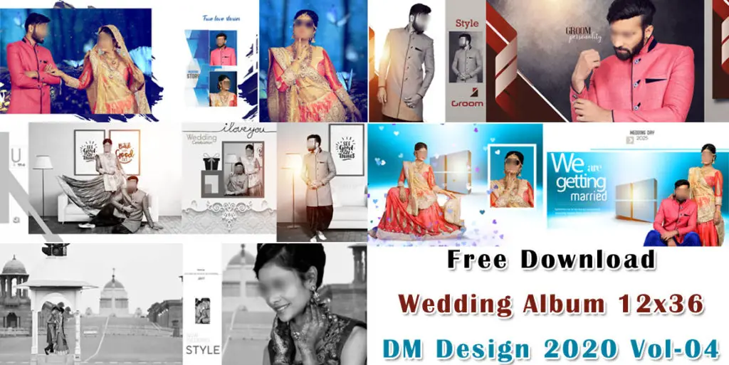 Free Download Wedding Album 12x36 DM Design 2020 Vol-04