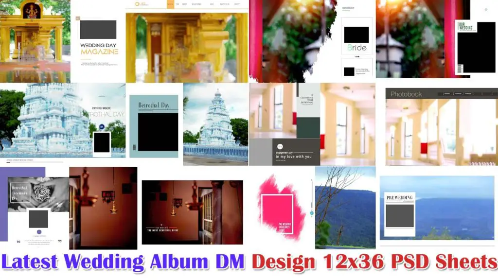 Latest Wedding Album DM Design 12x36 PSD Sheets