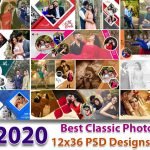 New 2020 Best Classic Photo Albums 12x36 PSD Designs Collection