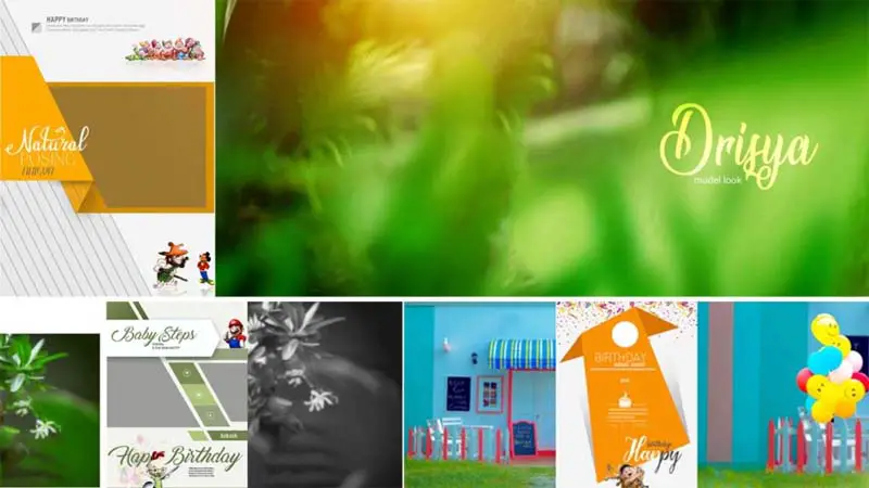 10 Birthday Album 12x36 DM Design PSD Collection