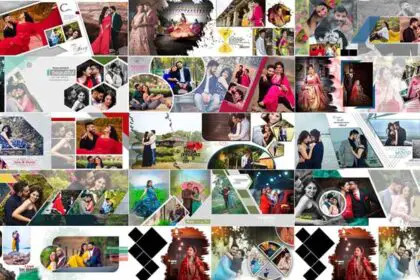 Creative Pre-Wedding Couples Photo Album Designs PSD