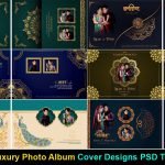 New 2020 Luxury Photo Album Cover Designs PSD Templates Vol-01