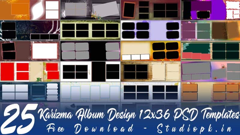 25 Karizma Album Design 12x36 PSD Templates Free Download