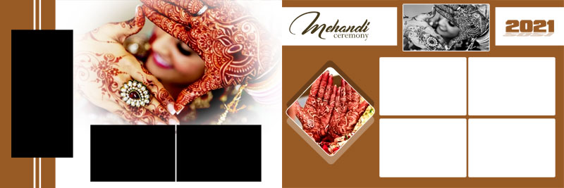 Mehendi Ceremony photo album design