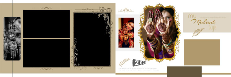 Mehendi Ceremony photo album design