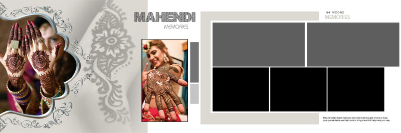 Mehendi Ceremony photo album design