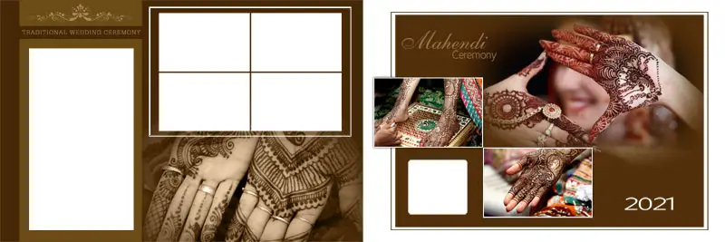 Mehendi Ceremony photo album design