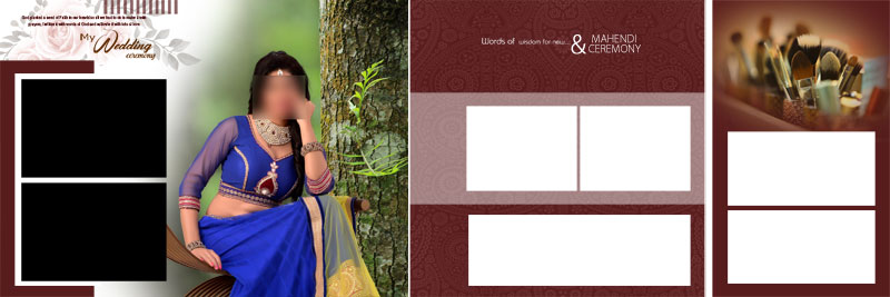 Mehendi Ceremony photo album design