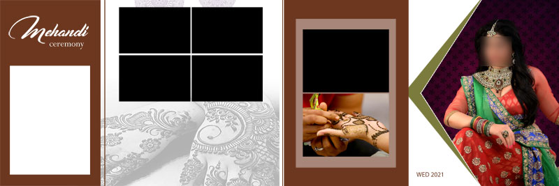 Mehendi Ceremony photo album design