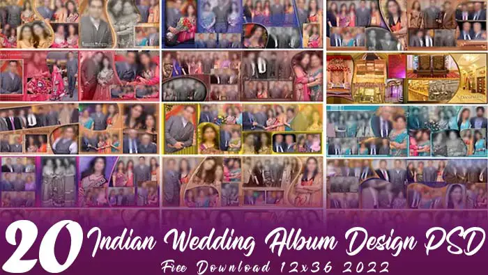 20 Indian Wedding Album Design PSD