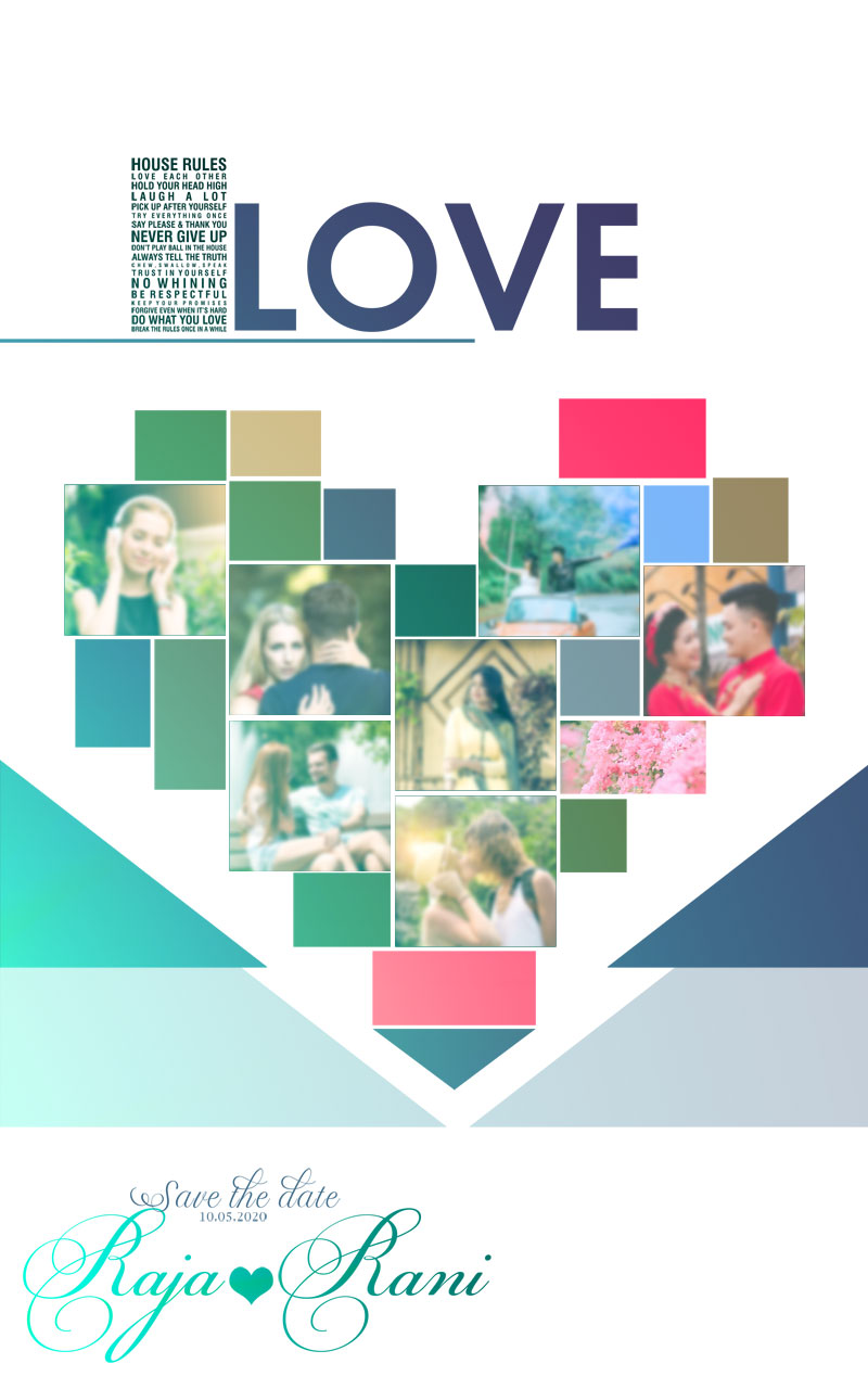 Love Photo Collage Templates