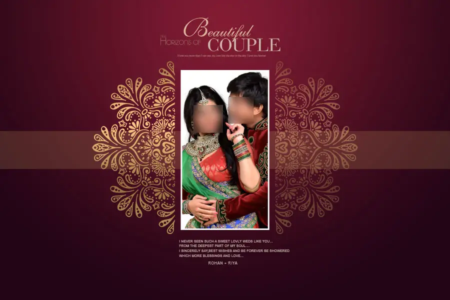 Luxury Wedding Album Cover Design