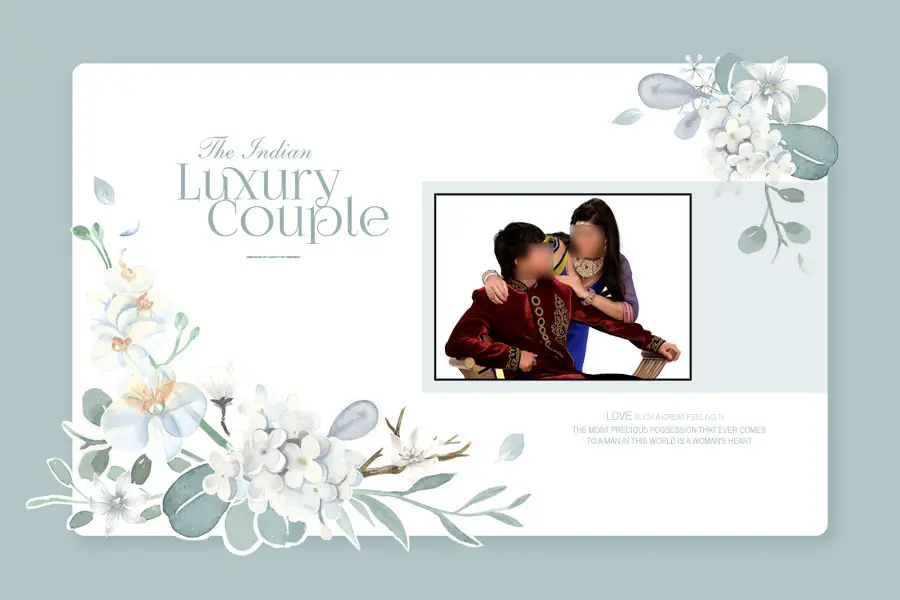 Luxury Wedding Album Cover Design