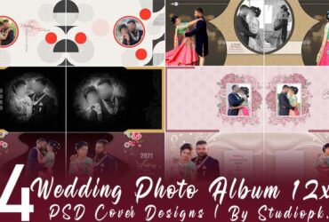 14 Wedding Photo Album 12x18 PSD Cover Designs
