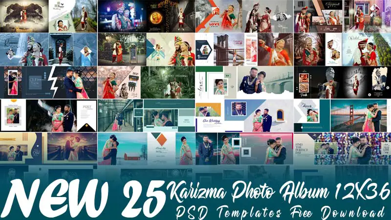 New 25 Karizma Photo Album 12X36 PSD Templates Free Download