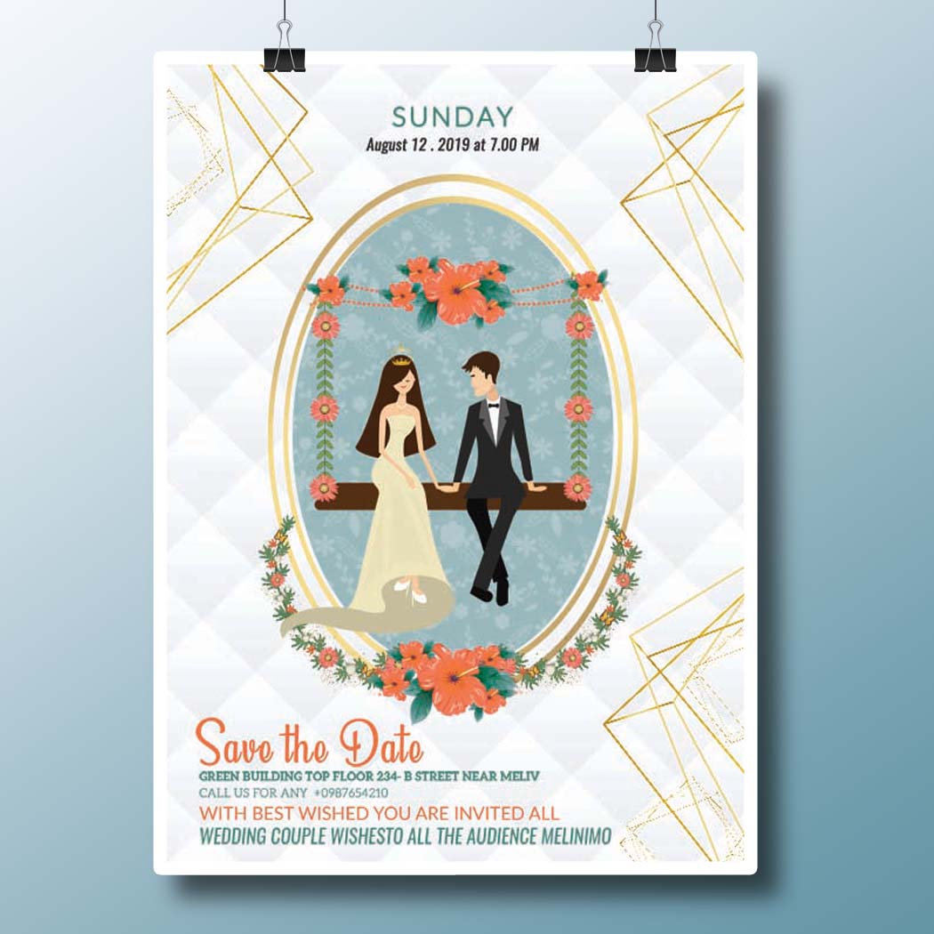 Wedding Invitation PSD Templates