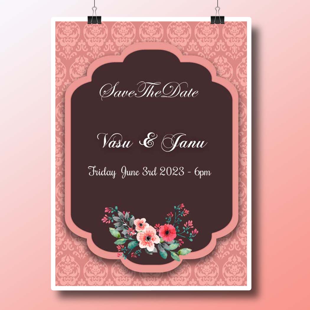 Wedding Invitation PSD Templates