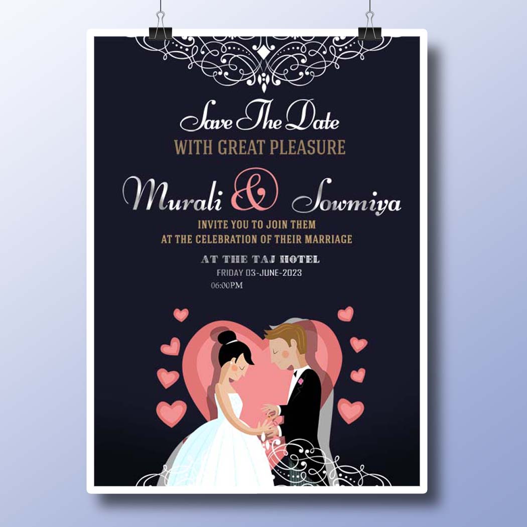 Wedding Invitation PSD Templates