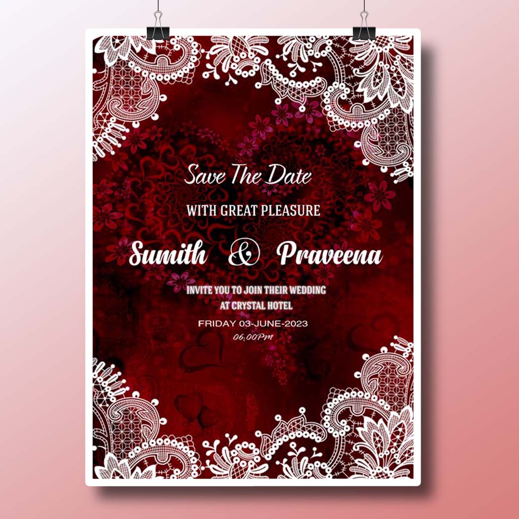 Wedding Invitation PSD Templates